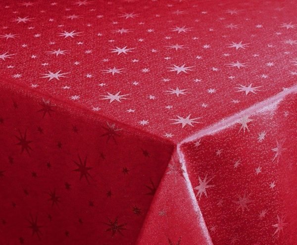 Mantel navideño con estrellas de Lurex