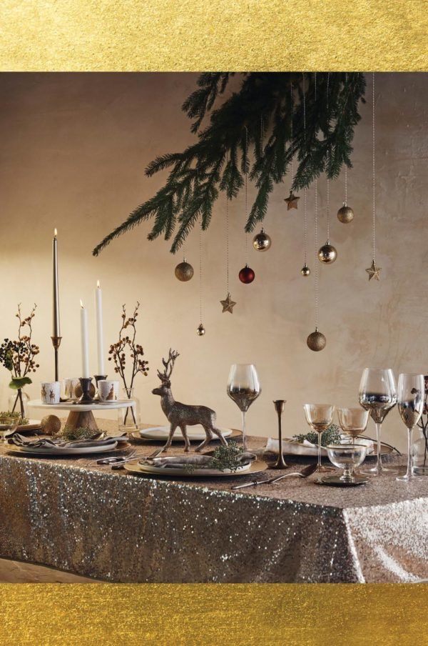 Catálogo Primark Home Navidad mesa dorada