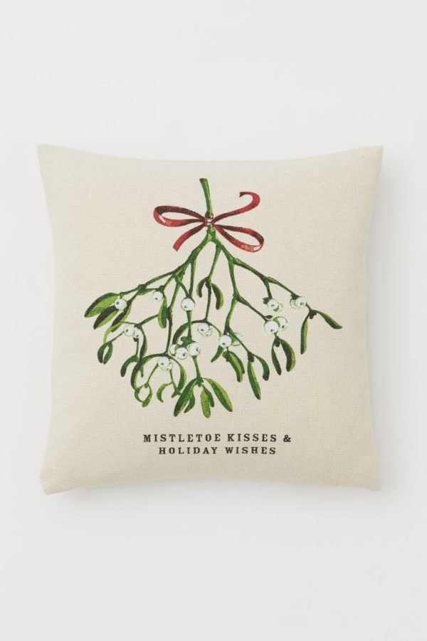 Catálogo H&M Home Navidad cojín muérdago