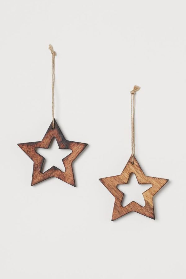Catálogo H&M Home Navidad estrellas madera