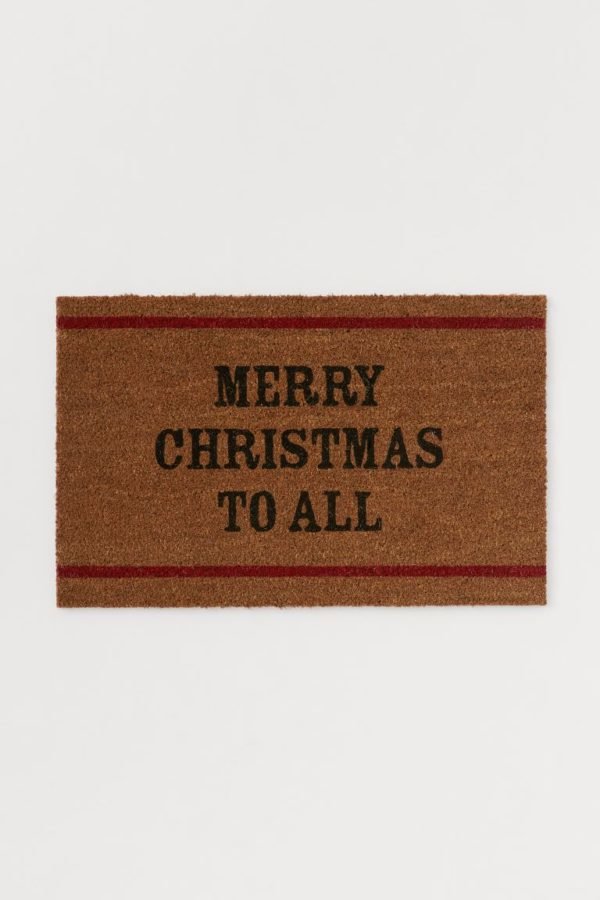Catálogo H&M Home Navidad felpudo