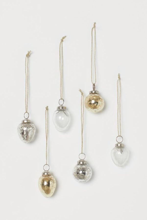 Catálogo H&M Home Navidad copos de nieve metal