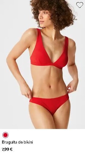 Micro Bikini rojo C&A