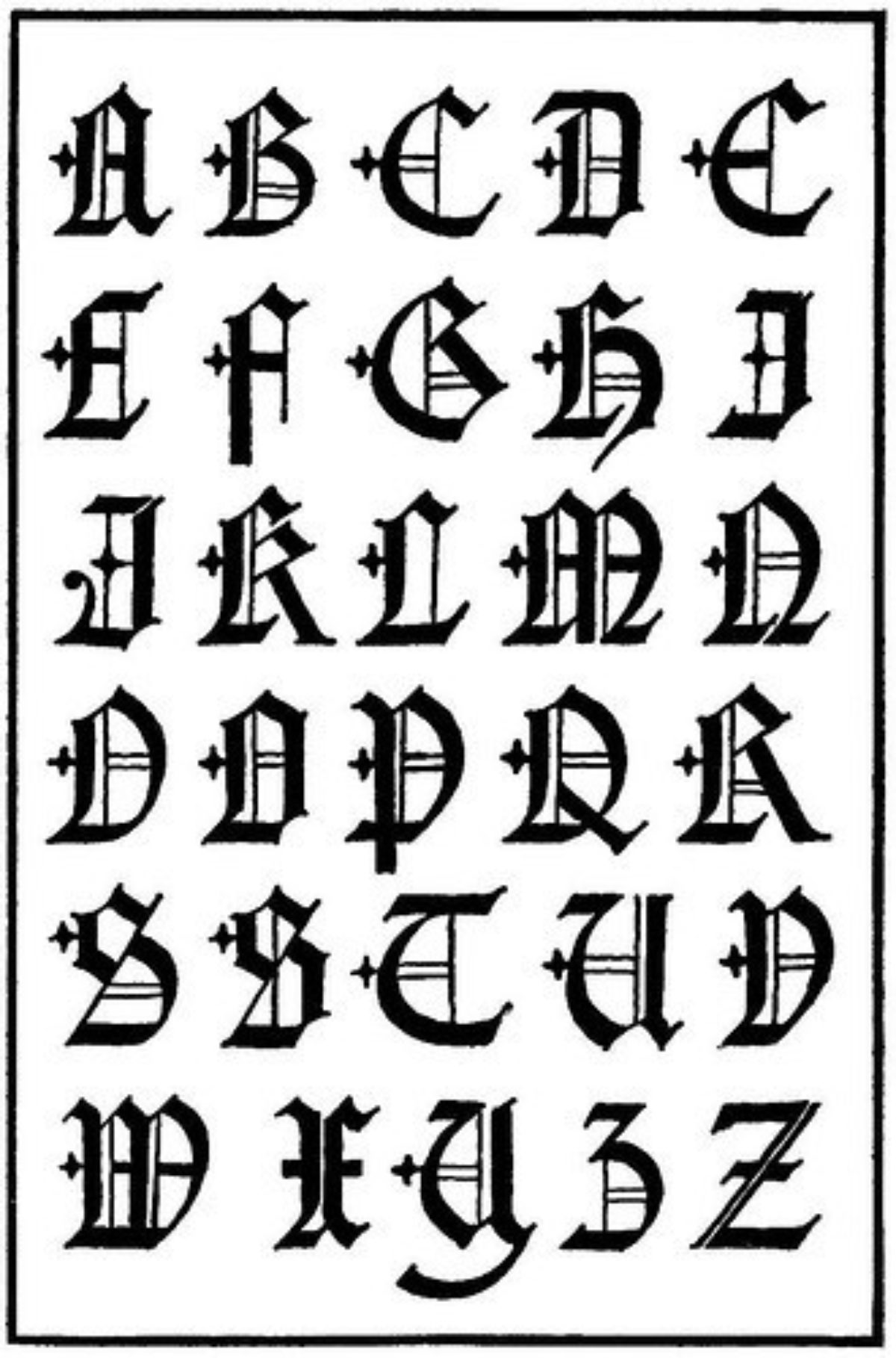 Letras Góticas Abecedario Para Copiar Y Pegar ~ 25 Mejores Imágenes De